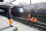 Fejl. Banedanmarks folk arbejder i øjeblikket på at finde fejlen på Vesterport Station i København. 
