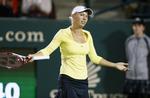 Nedtur. Et dårligt skud får Caroline Wozniacki til at slå ud med armene. 