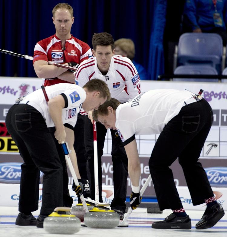 Øv. Skipper Rasmus Stjerne og co. i Victoria tabte 6-8 til de canadiske værter. 