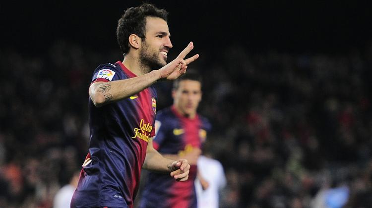 Hattrick. Cesc Fabregas nåede op på tre scoringer i gennembankningen af Mallorca. 