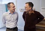 Forhandlinger. Der var smil på læberne, da forhandlingerne mellem Michael Ziegler (til venstre) og Anders Bondo Christensen begyndte. Siden er forholdet blevet noget mere køligt. 