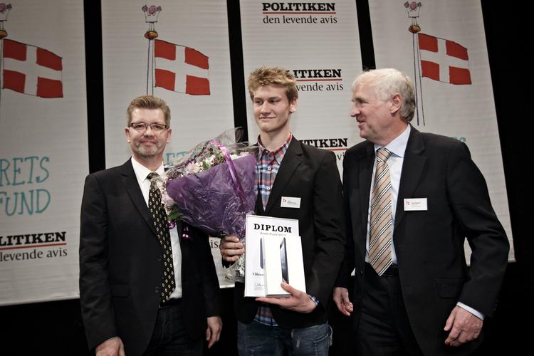 REKORD. Efter at have vundet EM-sølv blev Viktor Bromer hædret af overborgmester Frank Jensen og DIF-formand Niels Nygaard for sin placering i afstemningen om Årets Fund. 