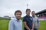 Vikar. Allan Simonsen (t.v.) skal lede FCF sammen med assistent Steen Thychosen efter Thomas Thomasbergs (t.h.) fyring. 