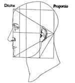Snittet. Luca Pacioli var en italiensk matematiker fra 1400-1500-tallet, som bl.a. beskæftigede sig med 'Divina proportione' - det guddommelige forhold. Illustration: fra bogen 