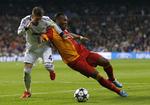 TIDSTRÆKKER. Sergio Ramos blev straffet i kampen mod Galatasaray for at sparke bolden væk, efter dommeren havde fløjtet. 
