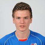 ANGRIBER. Kristjan Floki Finnbogason er en stor angriber på 190 centimeter. 