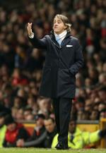 Detroniseret. Trods sejren over United i aftes, så har Mancini og City afskrevet mesterskabet. 
