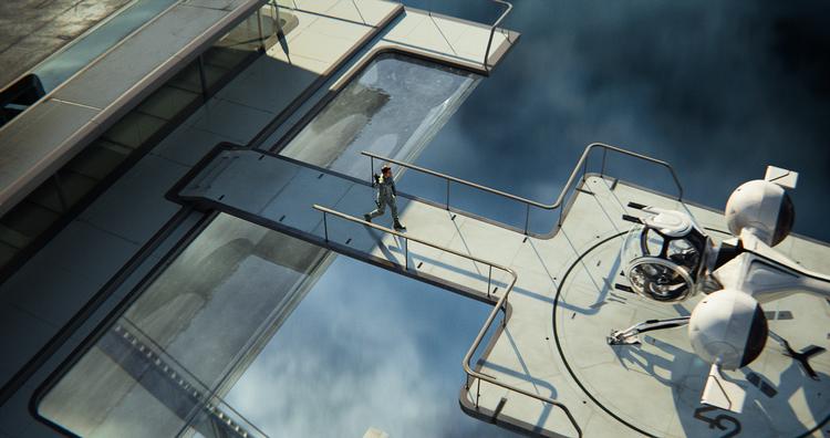 Lækkerhed. Joseph Kosinski er uddannet arkitekt, og det ser man tydeligt i den stilsikre 'Oblivion'. Det er en dystopi uden skrammer i lakken.  Foto: UIP 