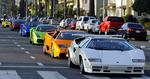 Vrooum. Det kommer formentlig til at se nogenlunde sådan her ud, når flere hundrede Lamborghinier kører ud på de italienske veje i næste måned. 