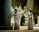 Aida.  Randi Stene i et scenebillede fra Det Kongelige  Teater. 