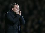FRUSTRERET. Nu gik det lige så godt med en 4-0-sejr over Fulham, men Brendan Rodgers kom hurtigt ned på jorden igen. 