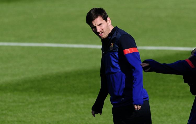 Stjernemøde. Lionel Messi og de øvrige Barcelona-spillere skal en tur til München. 