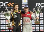 Legendarisk. Tom Kristensen (t.h.) har vundet Le mans otte gange i karrieren, men måtte i efteråret 2012 se sig slået af Romain Grosjean i Race Of Champions-løbet i Thailand. 