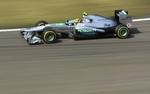 Hurtigst. Lewis Hamilton vandt fire grandprixer i sidste sæson, men har endnu den første sejr til gode i år. 