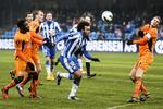 4-0. Måltørken er ovre for Martin Braithwaite (midt) som scorede for Esbjerg i ydmygelsen af Randers. 