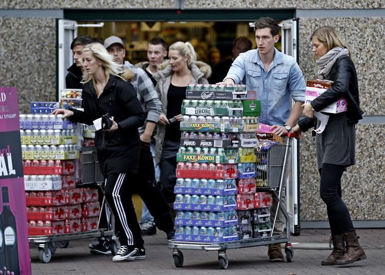 INDKØB. Danskerne køber i dag flittigt ind syd for grænsen. 