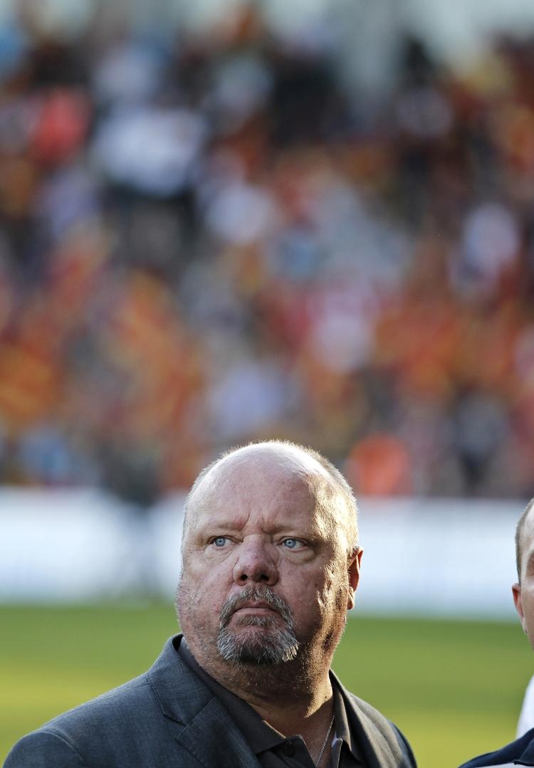markant. FC Nordsjællands ejer Allan K. Pedersen mener, at Brøndby IF har godt af en konkurs. 