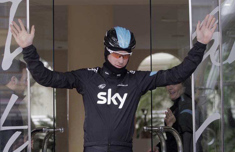 agterud. Bradley Wiggins kom ikke godt fra start i froberedelserne til Giro d'Italia. 