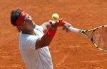 grus. Rafael Nadal var på sit favoritunderlag, da spanieren slog  Marinko Matosevic sikkert ved  Monte Carlo Tennis Masters. 