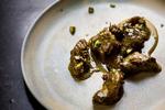 Pistache. Denne ret er skåret ind til benet, men man kan sagtens tilføje lidt kogte løg, stegte porrer ellerlidt rodfrugter til stuvningen og servere det på lidt ris , cous cous eller andet. 