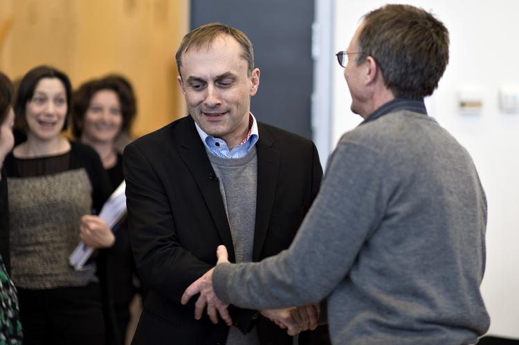 KONFLIKT. Michael Ziegler (tv) fra Kommunernes Landsforening og Anders Bondo Christensen fra Danmarks Lærerforening får nu en ny mulighed for at blive enige om en ny overenskomst. 