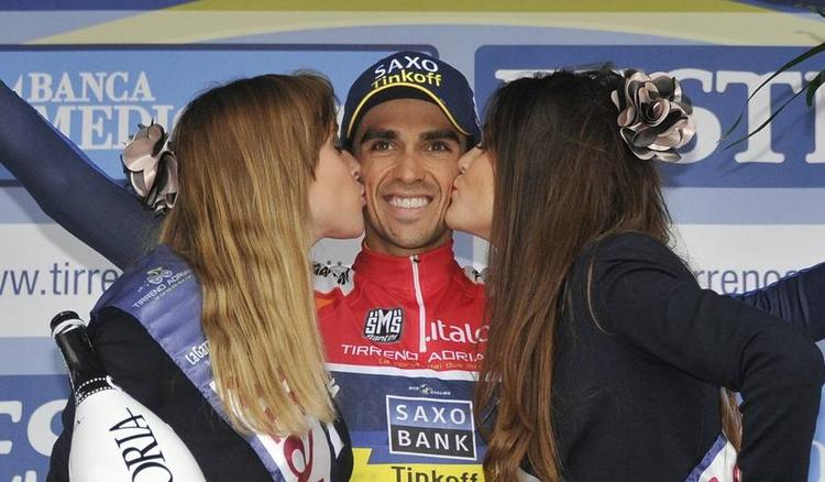 Beskedent. Kun en enkelt gang i 2013 har Contador været på podiet som følge af en sejr. 