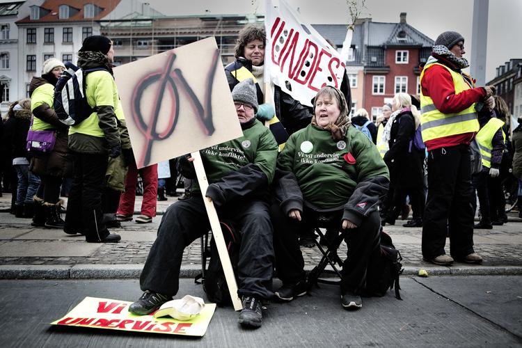 LOCKOUT. Siden 2. april har kommunerne takket nej til lærernes arbejdskraft på grund af den verserende overenskomstskonflikt. 
