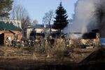 Brand. Ifølge nyhedsbureauet Reuters var der tremmer for vinduerne på hospitalet, der ligger 120 kilometer fra Moskva. 