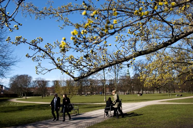 Forår. Lørdag og søndag bryder solen igennem og temperaturerne bliver tocifrede. 