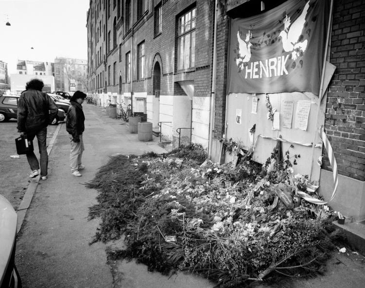 Bombe. Internationale Socialisters kontor efter bombningen i 1992. 