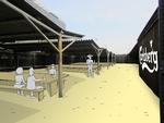 Biergarten. Musikken i den nye biergarten 'Øl og Kød' bliver gamle danske navne som Gasolin og John Mogensen. 