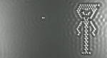 Atomfilm. Verdens minste film viser en mand lavet af enkelte atomer. 