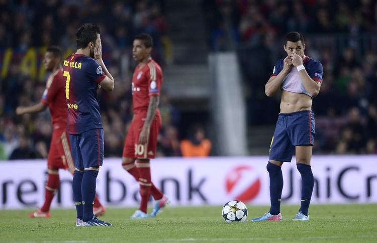 nedslående. Barcelonas spillere måtte overgive sig til den nye tyske overmagt i form af et sprudlende Bayern-mandskab, der viftede spanierne ud af Champions Leagues semifinale. 