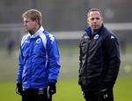 cheftræner. Johan Lange (tv) fulgte med Ståle Solbakken til Wolverhampton Wanderers, da nordmanden blev træner i den engelske klub. 