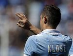 FORRYGENDE. Med målene til 1-0, 3-0, 4-0, 5-0 og 6-0 scorede Miroslav klose fem gang inden for 39 minutter mod Bologna. 