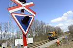 Ulykke. Overskæringen, hvor dødsulykken fandt sted, ligger nær Vinderup mellem Skive og Struer. 