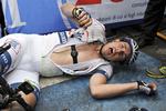 Vinder. Det tyske stortalent John Degenkolb fejrer liggende dagens sejr. 