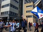 Pokalfest. Masser af fans fra henholdsvis Randers FC og Esbjerg var taget til dagens pokalfinale i parken i København. 