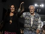 Død. Ottavio Missoni sammen med datteren Angela. 
