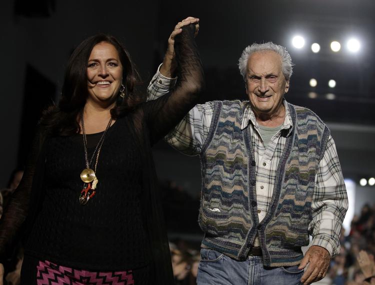 Død. Ottavio Missoni sammen med datteren Angela. 
