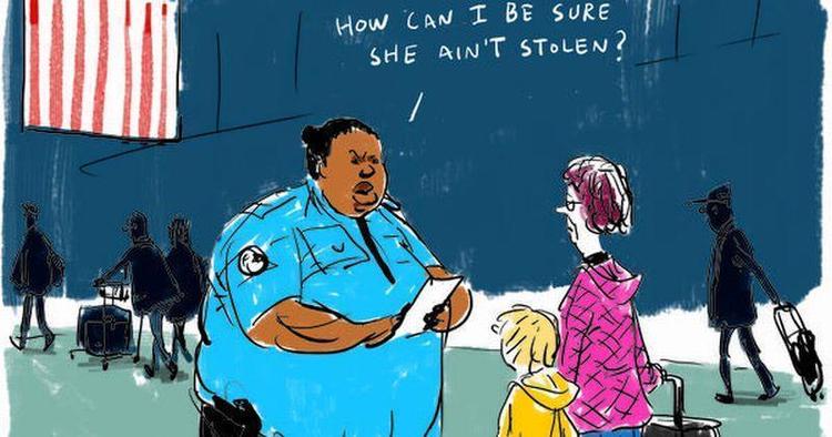 Kontrol. På grund af bortførelser i forbindelse med skilsmissesager er reglerne for indrejse i USA blevet skærpet. 