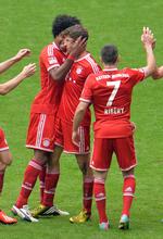 Mål. Det var først mod slutningen af kampen, Bayern-spillerne kunne juble. Første scoring faldt i 69. minut. 