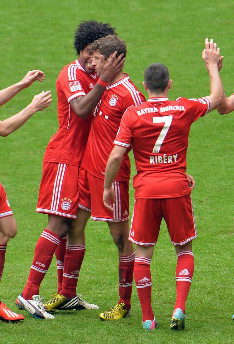 Mål. Det var først mod slutningen af kampen, Bayern-spillerne kunne juble. Første scoring faldt i 69. minut. 