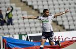 Jubel. Osama Akharraz scorer for AGF. 