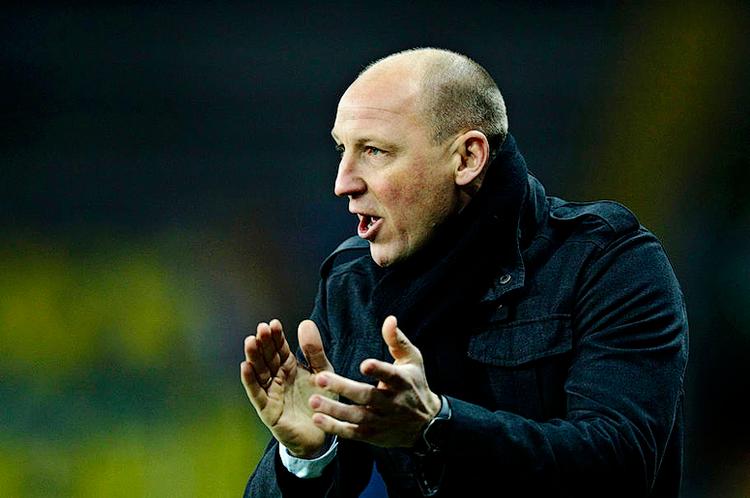 Fighter. Auri Skarbalius kæmper indædt for, at Brøndby-mandskabet kan forblive i Superligaen. 