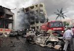 ANGREB. Skaderne efter bilbomberne i Reyhanli er betragtelige. 