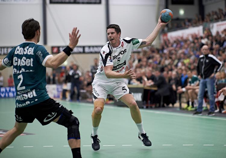 Finaleklar. Trods et nederlag i Skjern er Kim Andersson (th.) klar til DM-finalen mod Aalborg. 