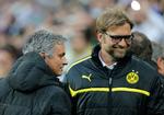 finaleklar. Borussia Dortmund og Jürgen Klopp (th) slog Real Madrid og José Mourinho ud i semifinalen i Champions League. 
