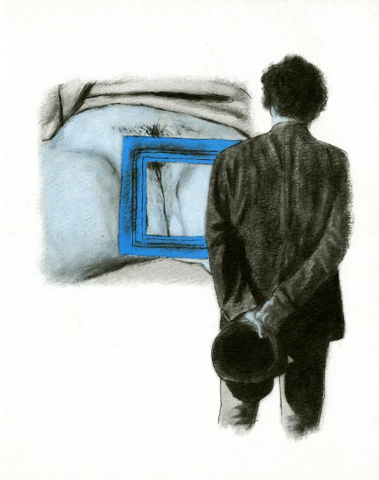 Hat. Søren Kierkegaard i Rasmus Svarres streg. 