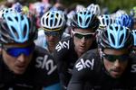 superhold. Anført af Bradley Wiggins (nr. to fra højre) har Sky et så stærkt hold, at der kan herske tvivl om rollefordelingen. 
